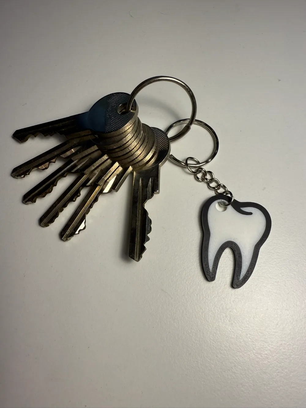 Tooth keychain